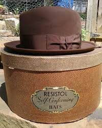Vintage Hat Brown Homburg Fedora Brooks Brothers With Vintage Box Retro Vintage Hat Boxes Hats Vintage Hats