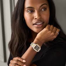 Relevé Two Tone Diamond (Michele Accessories Selling Michele Releve  Chronological And)