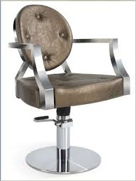 Gold Copper Styling Chair W Stainless Steel Arms And Base Salon Styling Chairs Salon Chairs Barber Chair