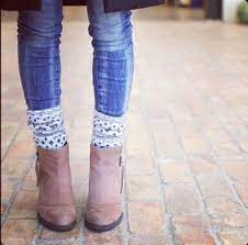 Boots With Pattern Socks How To Wear Ankle Boots Ankle Boots With Jeans Boots Outfit Ankle