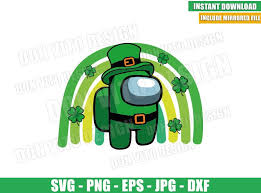 Download Irish Rainbow Among Us Svg Png St Patrick Day Leprechaun Cut File