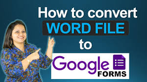 Jun 08, 2019 · steps to import word file to google docs 1. How To Convert Word Doc To Google Form Convert Doc To Form How To Make Google Form Using Doc Youtube
