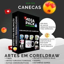 Super Pack Sublimação Canecas Personalizadas - ARTES EM CORELDRAW