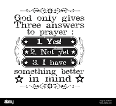 Life Motivation Quote Good For T Shirt God Only Gives Three Answer Stock Vector Image Art Alamy