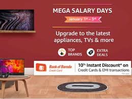 Amazon india offers various discounts and emi schemes on credit card purchases. Amazon Mega Salary Days To Begin On January 1 Know Offers Newstrack English 1