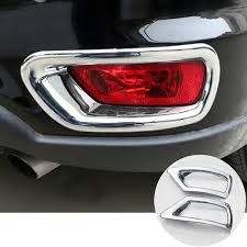 For Dodge Journey Abs Chrome Rear Fog Lamp Light Trim Cover 2013 2015 2pcs Interior Accessories Lamp Light Fog Lamps