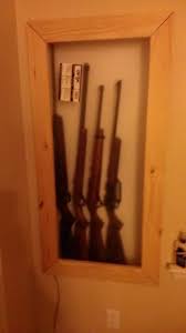 Wall gun rack gunracks rifle rack guns rack design. Hidden In Wall Gun Cabinet With Hidden Keypad 8 Steps With Pictures Instructables