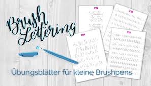 Dazu gehören sowohl die großen wie auch die kleinen buchstaben. Brush Lettering Ubungsblatter Fur Kleine Brush Pens Bunte Galerie