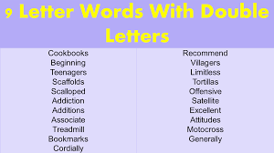 Nine letter words that start with a and end with s ; 9 Letter Words With Double Letters Grammarvocab