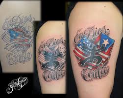 Lion puerto rico flag tattoo by justin tonight. Re Vamp On Puerto Rico By Kelly Green Tattoonow
