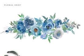 Maybe you would like to learn more about one of these? Watercolor Romantic Sky Blue Flowers Set Grafik Von Patishop Art Creative Fabrica