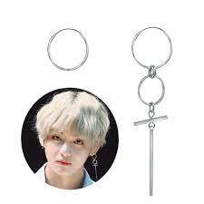 Bts V Taehyung Dangle Earring Fanmeeting Bts Earrings Korean Earrings Kpop Earrings