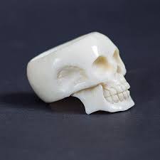 Hand Carved Skull Ring Skull Jewelry Skull Rings Mens Rings Gothic Ring Unique Ring Skull Carving Skull Skull Jewelry