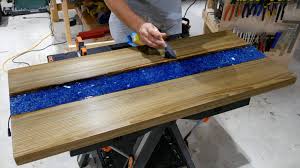 How To Make An Epoxy Resin River Table That Glows Epoxy Resin Table Wood Resin Table Epoxy Resin