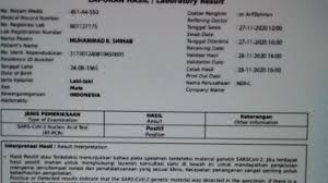 Viral Photo Of Habib Rizieq S Lab Results Is Positive Corona Really