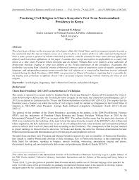 Uhuru kenyatta , in full uhuru muigai kenyatta , (born october 26, 1961, nairobi, kenya), kenyan businessman and politician who held several government posts before being elected president of kenya in 2013. Pdf Practicing Civil Religion In Uhuru Kenyatta S First Term Pentecostalized Presidency In Kenya