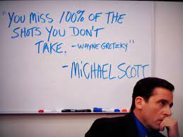 Michael scott wayne gretzky quote, choose sticker or magnet. Michael Scott Wayne Gretzky Galvin Technologies