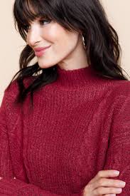 Francesca's Bethany Cable Knit Sweater