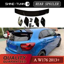 Pare Chocs De Sport Peint En Noir Adapte A La Mercedes Classe A W176 A45 A180 A200 A250 A45 Pare Chocs Arriere Pour Spoiler 2013 2018 Aliexpress