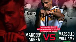 अमेरिका में हिसार के मनदीप जांगड़ा ने बाॅकसिंग में की जीत हासिल!!Mandeep  Jangra Vs Marcello Williams