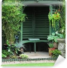 Leinwandbild Gartenlaube In Einem Englischen Garten Pixers Wir Leben Um Zu Verandern