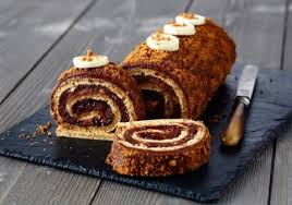 Buche Banane Speculoos Et Chocolat Au Lait Recette Dessert Gateau Roule Chocolat Recette Dessert Facile
