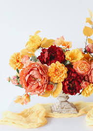You'll receive email and feed alerts when new items arrive. Burnt Orange Diy Fall Wedding Centerpiece Fall Flower Arrangements Wedding Flowers Peonies Artificial Flowers