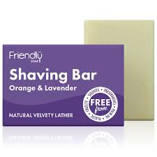 These components are what help give the soap the smooth consistency needed to produce. Friendly Soap Natural Shaving Soap Bar Orange Lavender 95g Friendly Soap