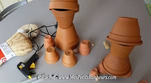 shema de construction des bonhommes en pots de fleurs pot de fleurs gens sur les pots de fleurs petits pots de fleurs