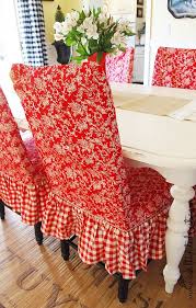 Funk chair covers dinning room, jacquard polyester spandex dining seat. Red Toile Checkered Dining Room Chairs Slipcovers For Chairs Dining Room Chair Slipcovers Red Toile