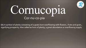 If you see the word cornucopia divided into smaller parts you can try to pronounce each part separately to get correct emphasis. How To Pronounce Cornucopia Youtube