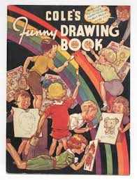 Cole S Funny Drawing Book Written And Illustrated By J W Sampson Melbourne 1951 Funny Drawings Coloring Books Childrens Books