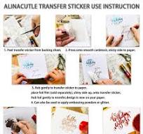 Refinement Sticker Transfer Sheets Foil Transfer Paper Embossing Powder add  Glitter Transfer Paper Sheets - AliExpress