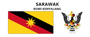 Lambang negeri menjunjungkan kemegahan bumi kenyalang, terbang tinggi dengan aspirasi dan pencapaian dalam semua lapangan daya usaha, berpandukan ideologi politik pembangunan. Bendera Dan Jata Negeri Negeri Di Malaysia Welcome Home Signs Hand Painted Decor Hand Painted