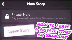 Press and hold on their private story3. How To Leave A Snapchat Private Story Youtube