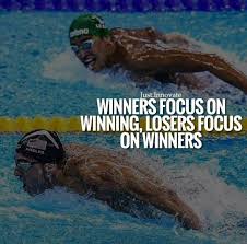If you eliminate your downside you can at least move forward. Winners Focus On Winning Losers Focus On Winners Blogging Quotes Motivational Images Eyes On The Prize