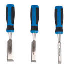 3-pc Wood Chisel Tool Set, Drop-Forged Blade with PVC Handle, 1/2-in, 3/4-in, 1-in Mastercraft