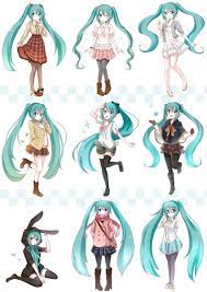 Miku Hatsune Miku Hatsune Vocaloid Anime Chibi Hatsune Miku