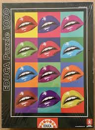 These jigsaw puzzles feature original lowbrow artwork, vintage pop culture items, and nostalgic design favorites. 1000 Educa Lips Pop Art Teo Tarras Rare Puzzles