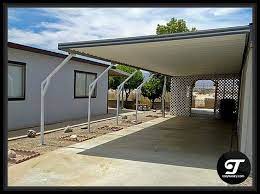 Offset Awning Supports Not Crazy About These Mobile Home Outdoor Decor Home
