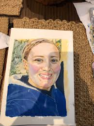 My daughter is an artist! 🎨 I've always known this but between school and  sports she hasn't had a lot of time to actually paint with me! But wow. I'm  blown away.