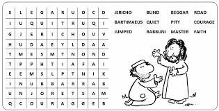 The full color versions of each bible story can be found by clicking the links below:blind. Gospel Of Mark 10 46 52 Clipart Coloring Pages Puzzles Children S Stories