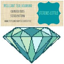 Diamond Cross Stitch Pattern Geometric Cross By Stitcheslittle 4 00 Modern Cross Stitch Cross Stitch Patterns Modern Cross Stitch Patterns