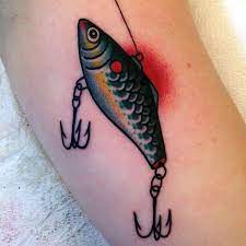 Vintage salas/tady tuna jigs set of 20 ** must see **all surface *** buy it now only: 40 So Cute Tiny Fish Tattoo Ideas Bored Art Fishing Lure Tattoo Traditional Tattoo Tattoos For Guys