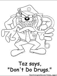 Maybe you would like to learn more about one of these? Looney Tunes Coloring Page Taz Cop All Kids Network