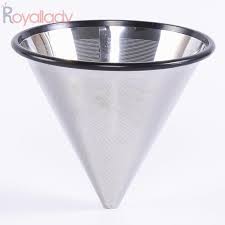 5.0 out of 5 stars based on 1 product rating (1). Coffee Filter Dripper Mesh Stainless Steel Silver Funnel Cup Strainer Tea Cone Replacement Shopee Philippines