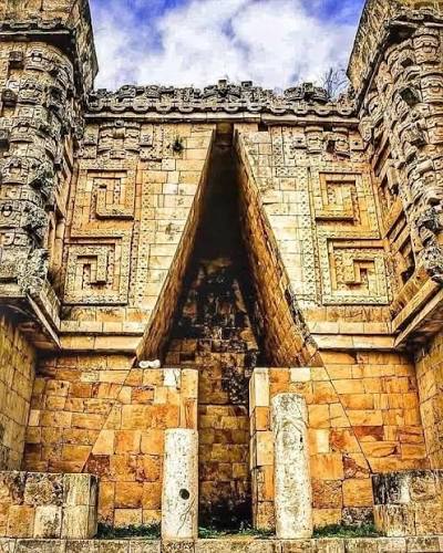 The Mystery of Uxmal: Intricate facades and zero crowds. Discover why Uxmal  is the 'elegant' sister of Mayan ruins. https://en-yucatan.com/ruta-puuc/ .  . . . . 🗿 #UxmalMagic"
