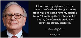 Who better than warren buffett to describe the perks of owning a lot of companies: Warren Buffett Quote I Don T Have My Diploma From The University Of Nebraska