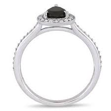 Black And White Diamond Shaped Logo 1 22 Ct T W Pear Shaped Enhanced Black And White Diamond Frame Vintage Style Engagement Ring In 10k White Gold Peoples Jewellers Vintage Style Engagement Rings Engagement Rings Peoples Jewellers