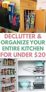 How To Declutter Your Kitchen With Dollar Store Organization Hacks Kitchen Cabinet Organization Layout Diy Cupboards Declutter Kitchen